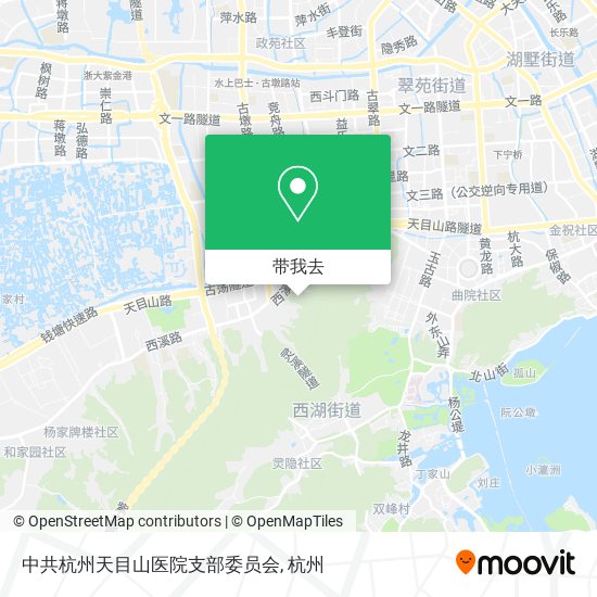 中共杭州天目山医院支部委员会地图