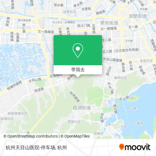 杭州天目山医院-停车场地图