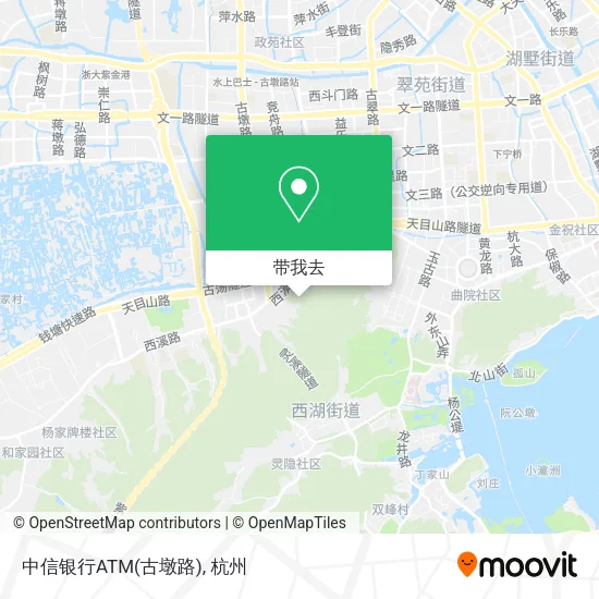 中信银行ATM(古墩路)地图