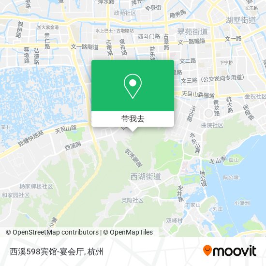 西溪598宾馆-宴会厅地图