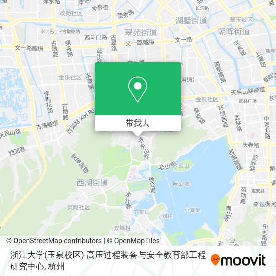 浙江大学(玉泉校区)-高压过程装备与安全教育部工程研究中心地图