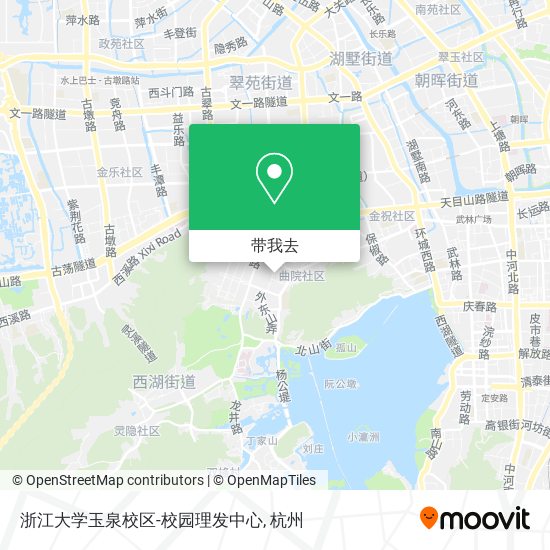 浙江大学玉泉校区-校园理发中心地图