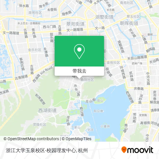 浙江大学玉泉校区-校园理发中心地图