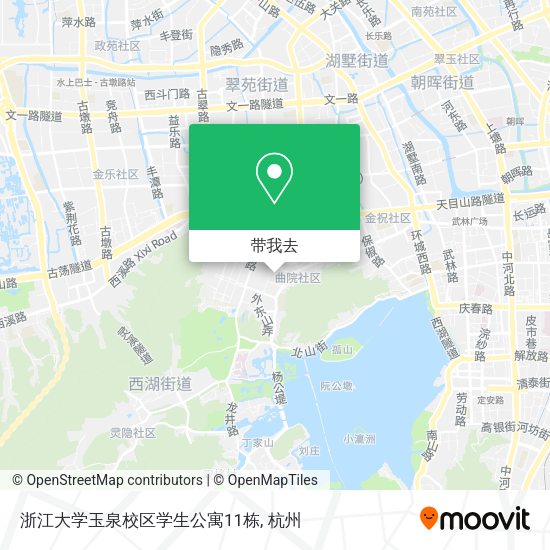 浙江大学玉泉校区学生公寓11栋地图