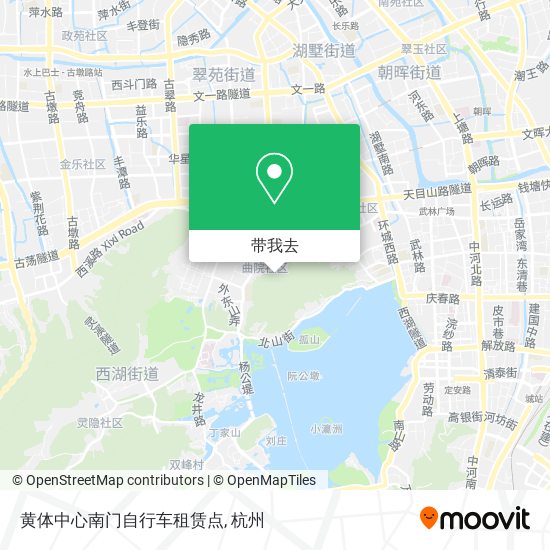 黄体中心南门自行车租赁点地图