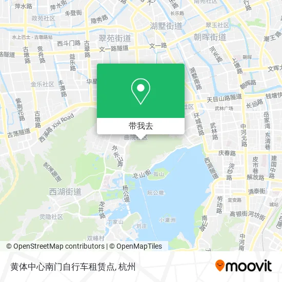 黄体中心南门自行车租赁点地图
