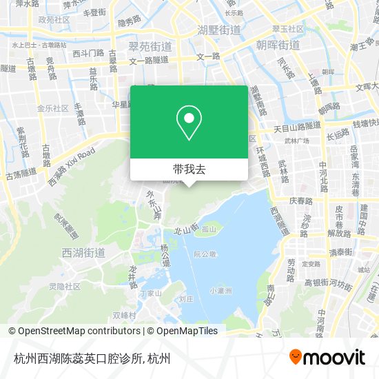 杭州西湖陈蕊英口腔诊所地图