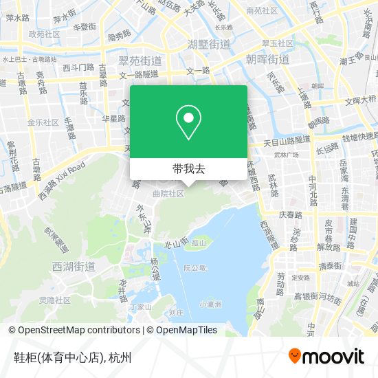 鞋柜(体育中心店)地图