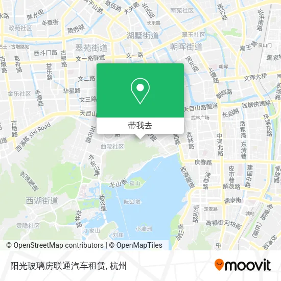 阳光玻璃房联通汽车租赁地图