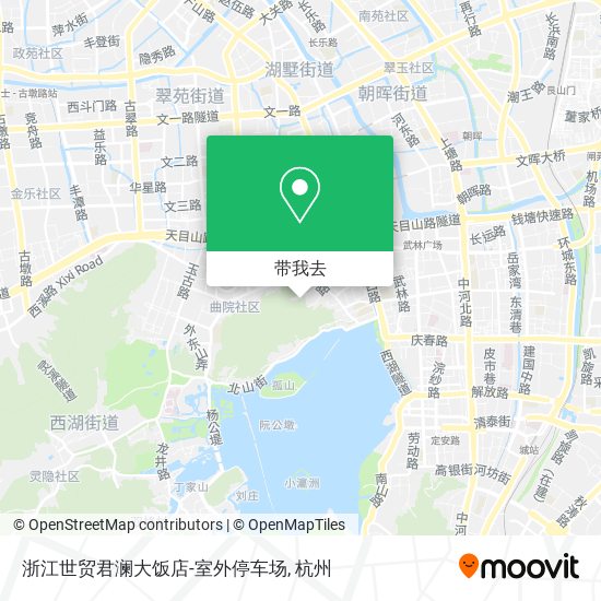浙江世贸君澜大饭店-室外停车场地图