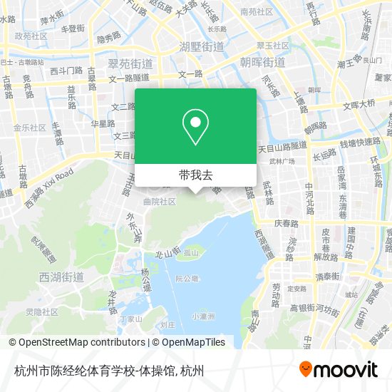 杭州市陈经纶体育学校-体操馆地图