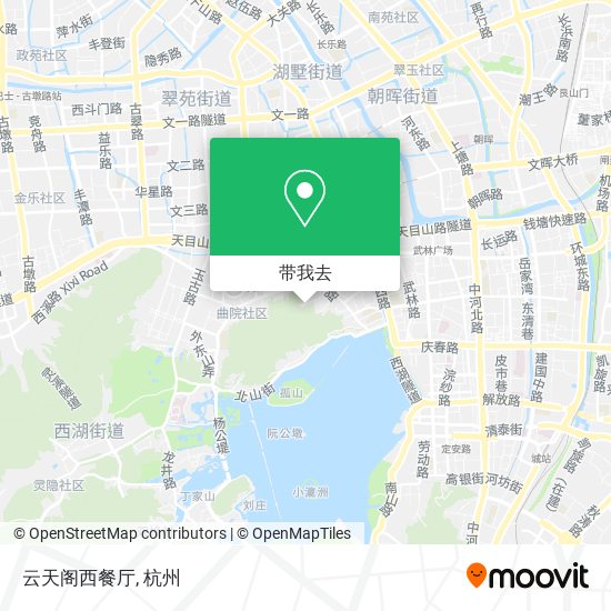 云天阁西餐厅地图