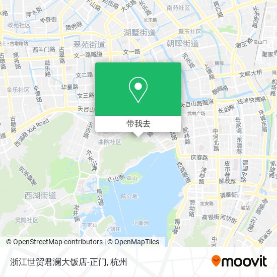 浙江世贸君澜大饭店-正门地图
