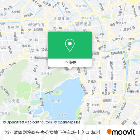 浙江歌舞剧院商务·办公楼地下停车场-出入口地图