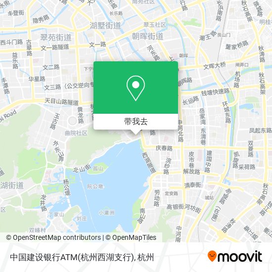 中国建设银行ATM(杭州西湖支行)地图