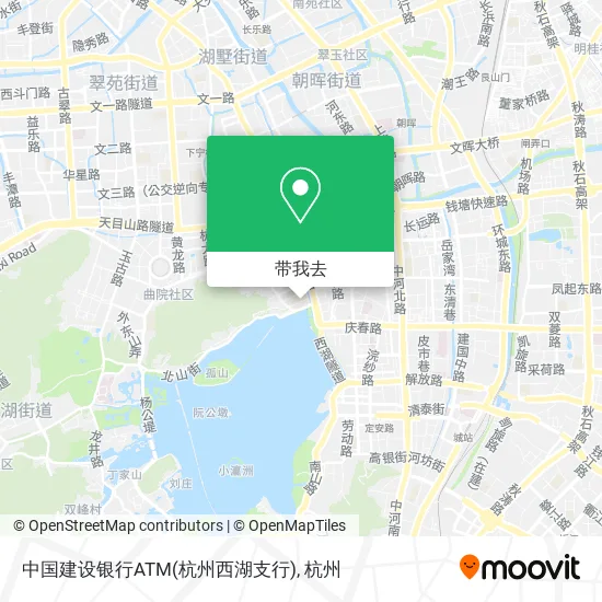 中国建设银行ATM(杭州西湖支行)地图