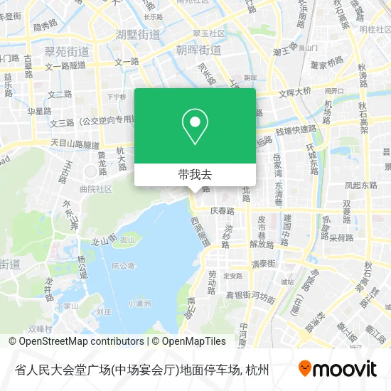 省人民大会堂广场(中场宴会厅)地面停车场地图