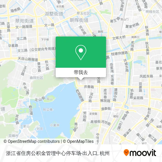 浙江省住房公积金管理中心停车场-出入口地图