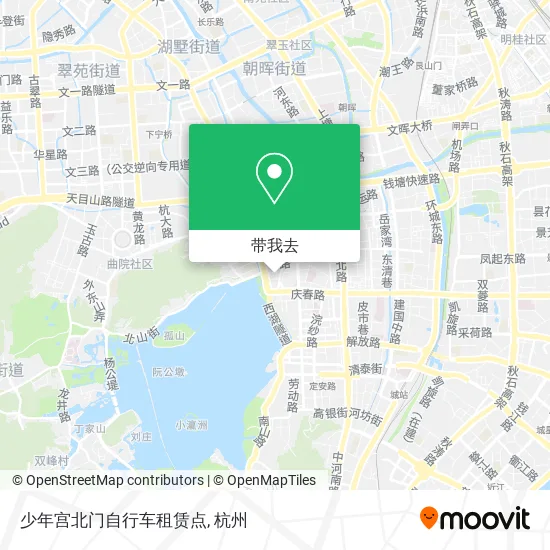 少年宫北门自行车租赁点地图