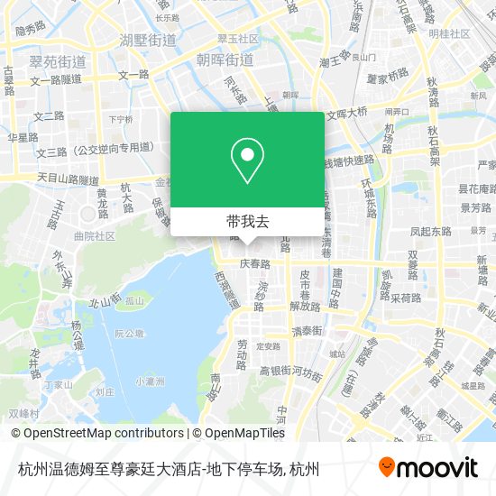 杭州温德姆至尊豪廷大酒店-地下停车场地图