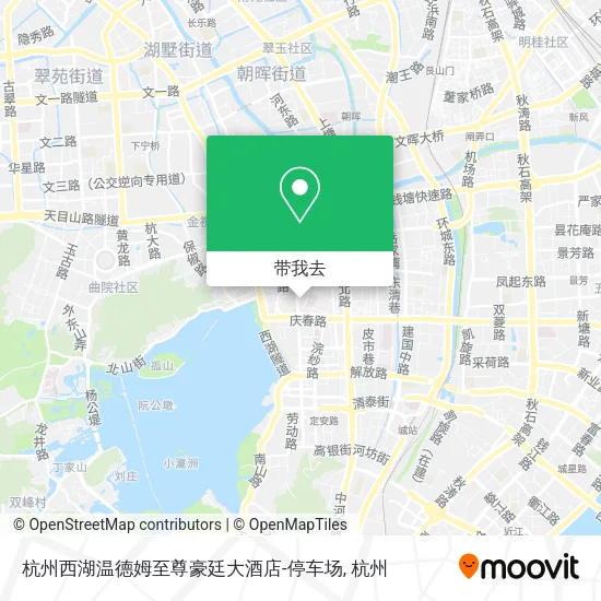 杭州西湖温德姆至尊豪廷大酒店-停车场地图