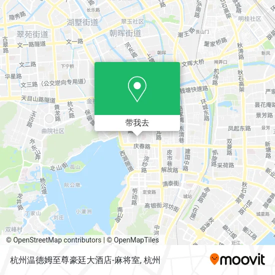 杭州温德姆至尊豪廷大酒店-麻将室地图