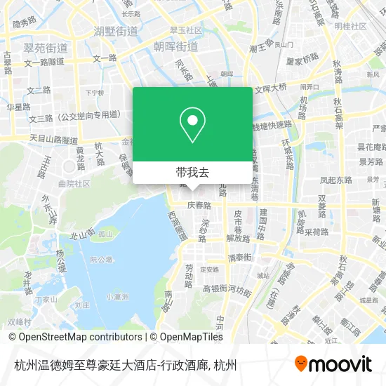 杭州温德姆至尊豪廷大酒店-行政酒廊地图