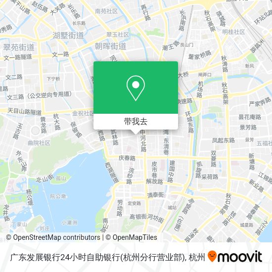 广东发展银行24小时自助银行(杭州分行营业部)地图