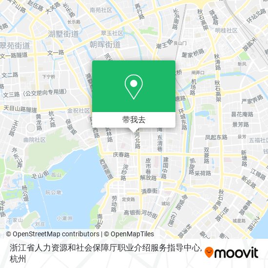 浙江省人力资源和社会保障厅职业介绍服务指导中心地图