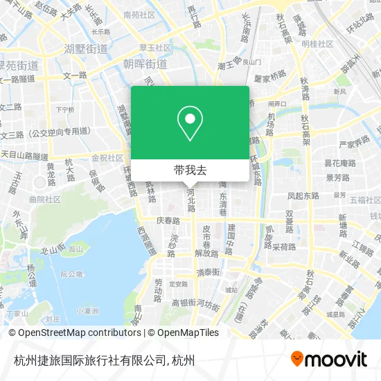 杭州捷旅国际旅行社有限公司地图