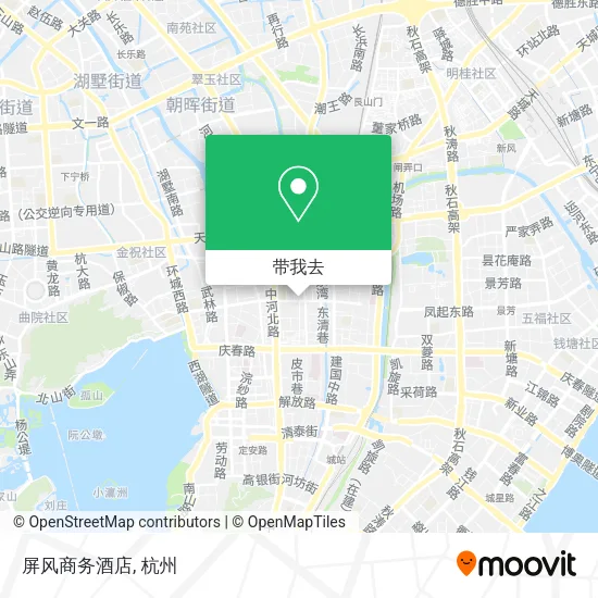 屏风商务酒店地图