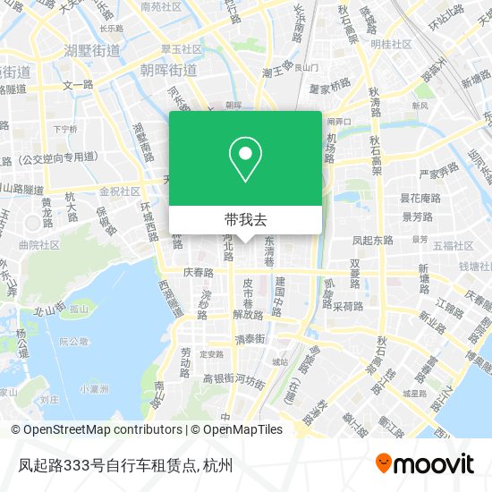 凤起路333号自行车租赁点地图