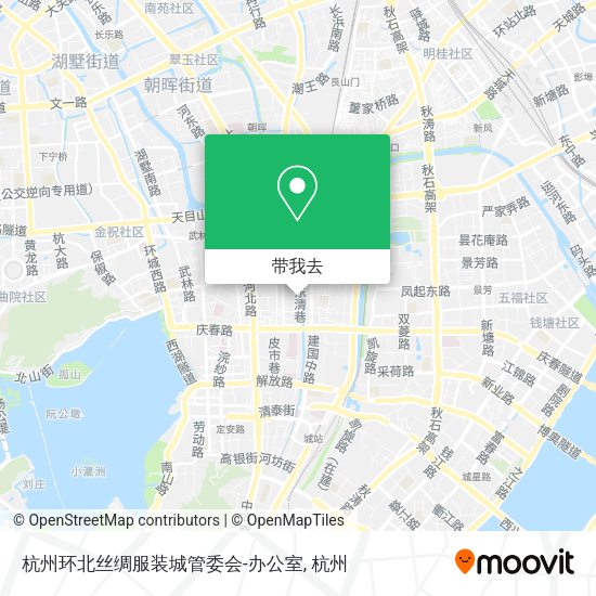 杭州环北丝绸服装城管委会-办公室地图