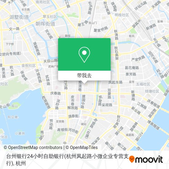 台州银行24小时自助银行(杭州凤起路小微企业专营支行)地图