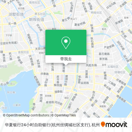 华夏银行24小时自助银行(杭州丝绸城社区支行)地图