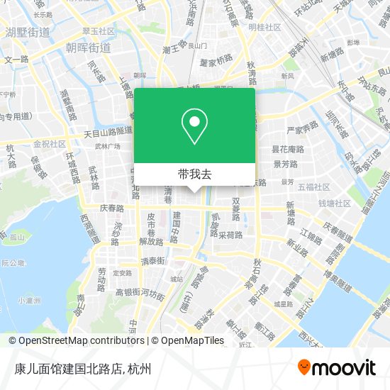 康儿面馆建国北路店地图