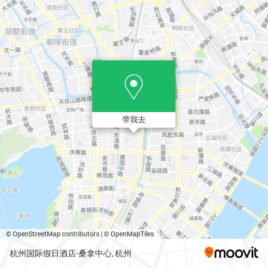 杭州国际假日酒店-桑拿中心地图