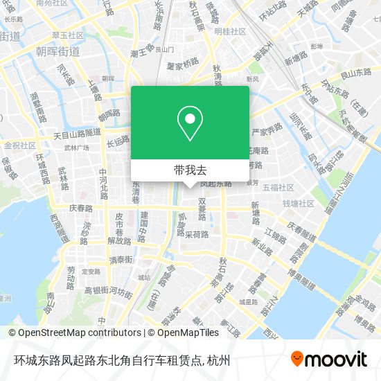 环城东路凤起路东北角自行车租赁点地图