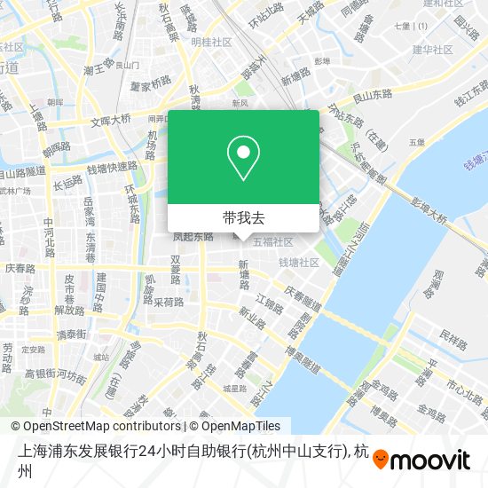 上海浦东发展银行24小时自助银行(杭州中山支行)地图
