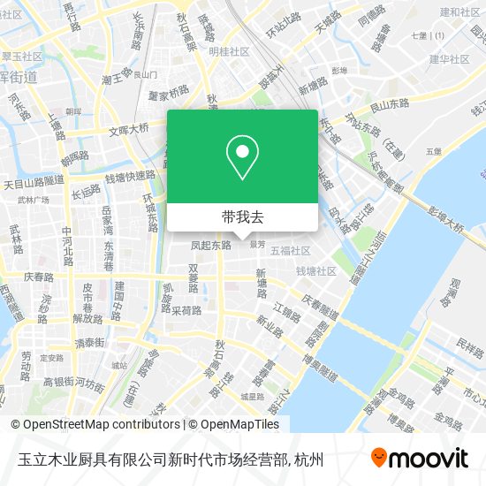 玉立木业厨具有限公司新时代市场经营部地图