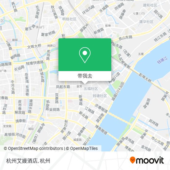 杭州艾嫚酒店地图
