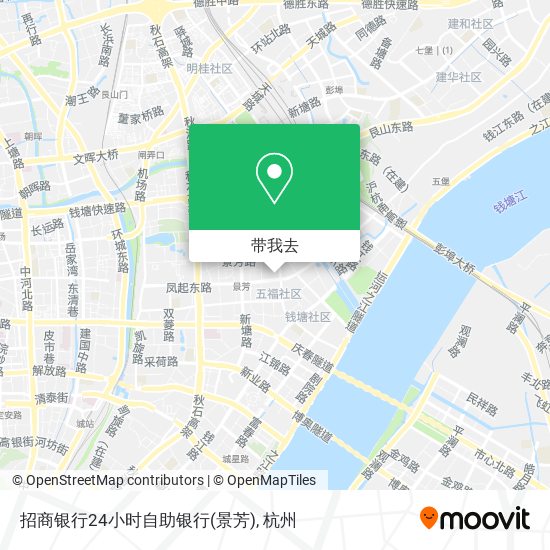 招商银行24小时自助银行(景芳)地图
