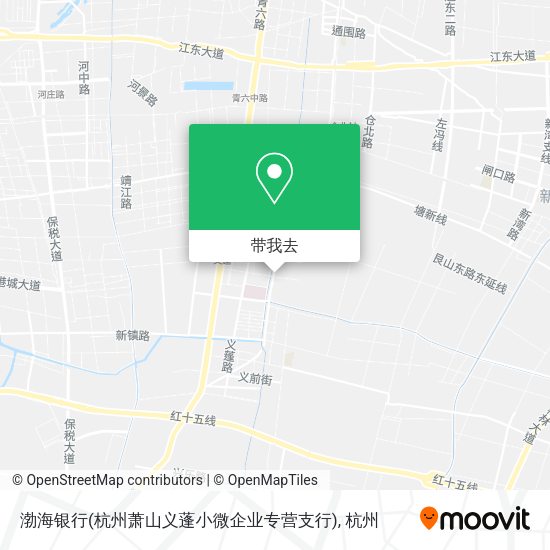 渤海银行(杭州萧山义蓬小微企业专营支行)地图