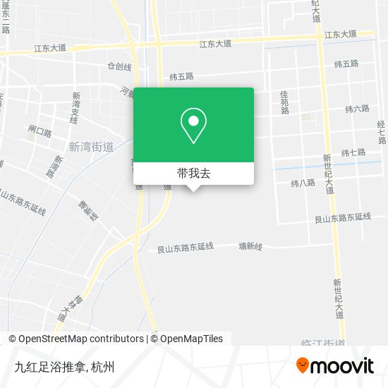 九红足浴推拿地图