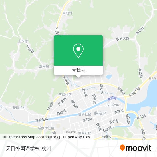 天目外国语学校地图