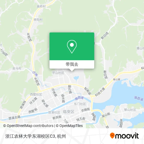 浙江农林大学东湖校区C3地图