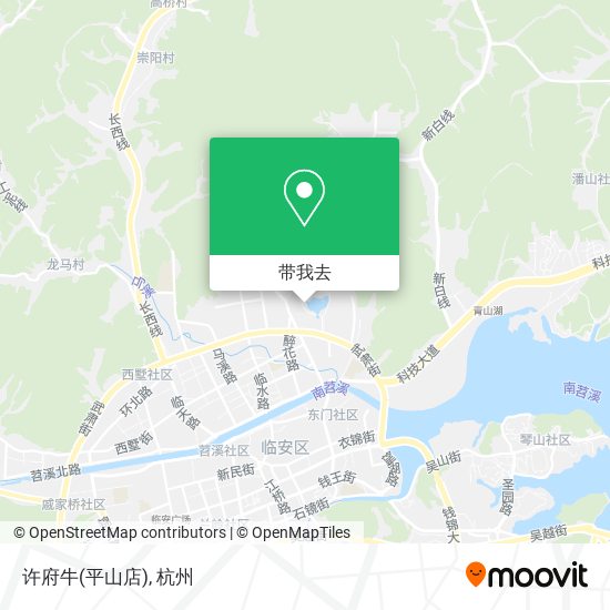 许府牛(平山店)地图