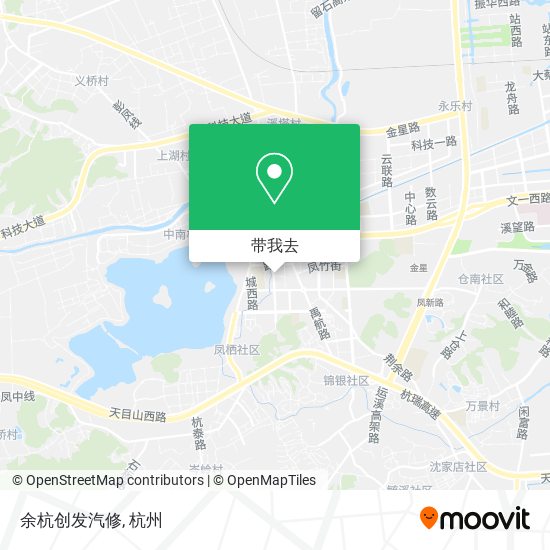 余杭创发汽修地图