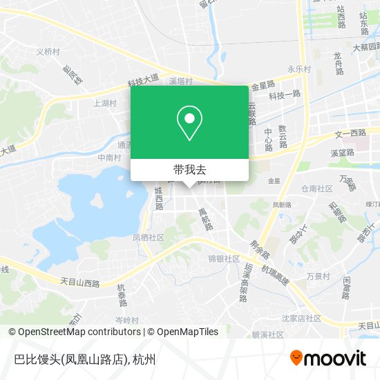 巴比馒头(凤凰山路店)地图
