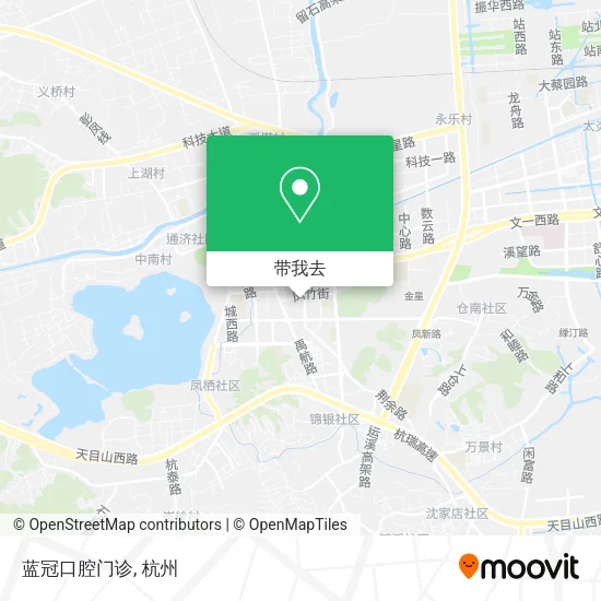 蓝冠口腔门诊地图